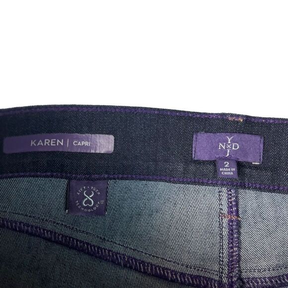 NYDJ Not Your Daughters Jeans Karen Capri Dark Wash Denim NEW Women’s Sz 2 - Picture 5 of 10